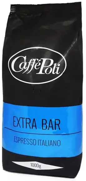 Кава в зернах Caffe Poli Extrabar 1 кг (8019650000201) фото