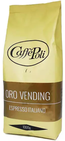 Кава в зернах Caffe Poli Oro Vending 1 кг (8019650000331) фото
