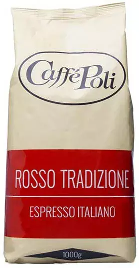 Кава в зернах Caffe Poli Rosso Tradizione 1 кг (8019650000300) фото