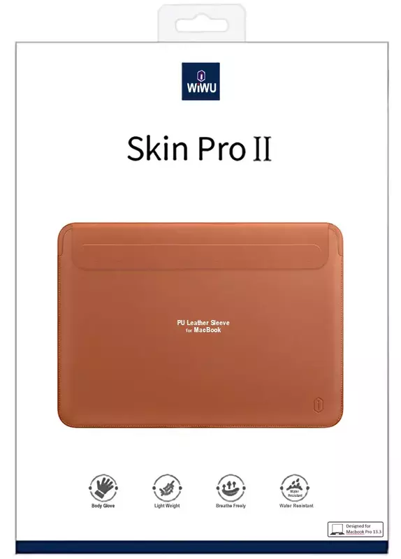 Чохол WIWU Skin Pro 2 Leather Sleeve for MacBook 13" (brown) фото