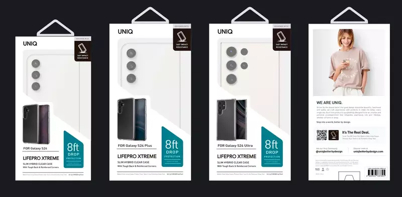 Чохол для Samsung S24 UNIQ HYBRID LIFEPRO XTREME - CRYSTAL CLEAR (UNIQ-GS24HYB-LPRXCLR) фото