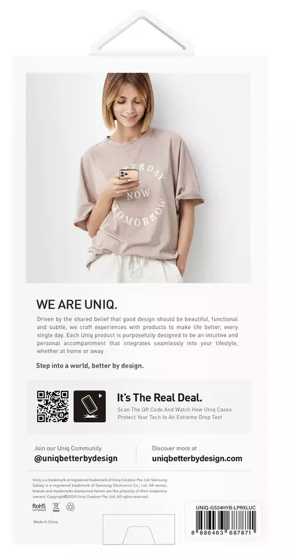 Чохол для Samsung S24 UNIQ HYBRID LIFEPRO XTREME - TINSEL LUCENT (UNIQ-GS24HYB-LPRXLUC) - фото - №3