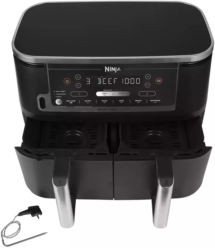 Двухзонная мультипечь Ninja Foodi MAX с системой Smart Cook AF451EU фото