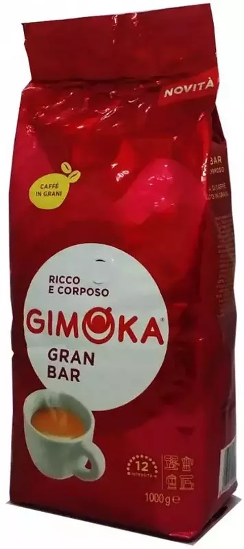 Кава в зернах Gimoka Rosso Gran Bar 1 кг (8003012000039) фото