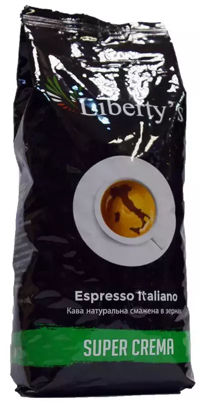 Кава в зернах Liberty's Super Crema 1 кг (4820093481151) фото