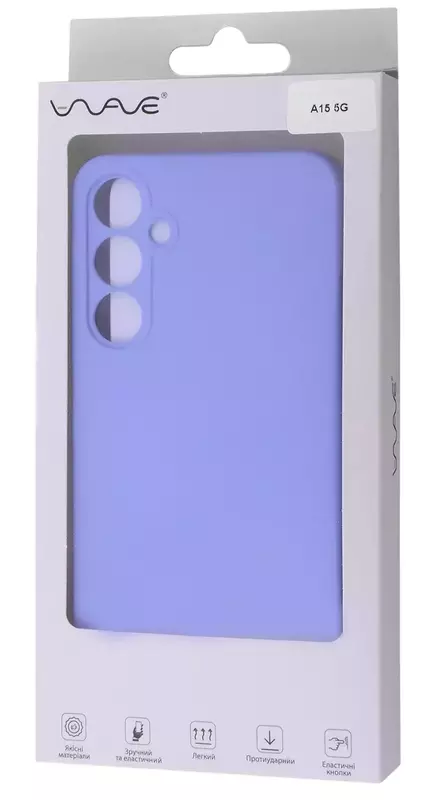 Чехол для Samsung A15 WAVE Colorful Case TPU (light purple) - фото - №4