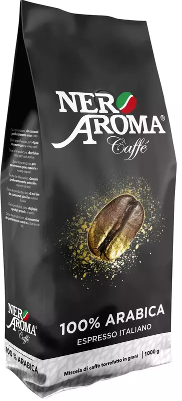 Кава в зернах Nero Aroma 100% Arabica 1 кг (8019650003738) фото