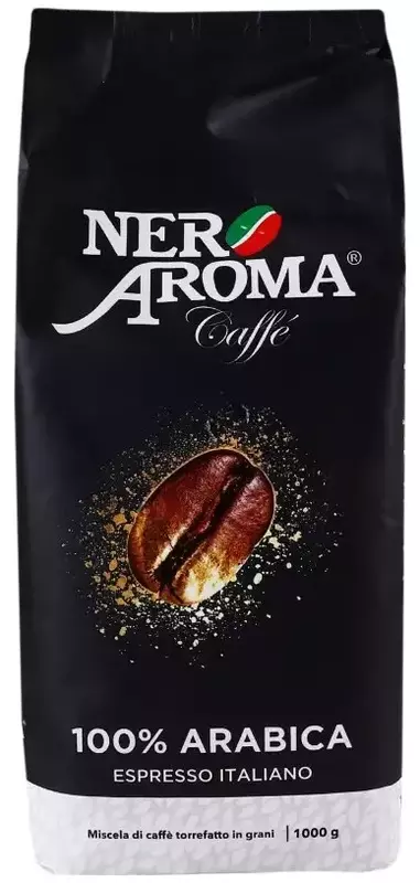 Кава в зернах Nero Aroma 100% Arabica 1 кг (8019650003738) фото