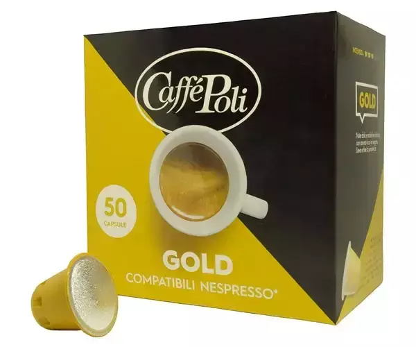 Кава в капсулах Caffe Poli Gold 5.2 г х 50 шт. -для системи Nespresso (8019650003530) фото