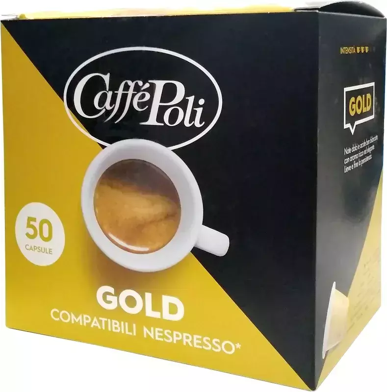 Кава в капсулах Caffe Poli Gold 5.2 г х 50 шт. -для системи Nespresso (8019650003530) фото