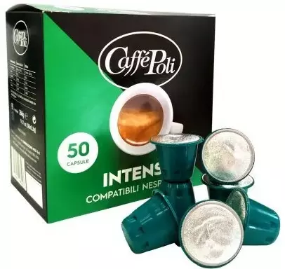 Кава в капсулах Caffe Poli Intenso 5.2 г х 50 шт. для системи Nespresso (8019650003523) фото