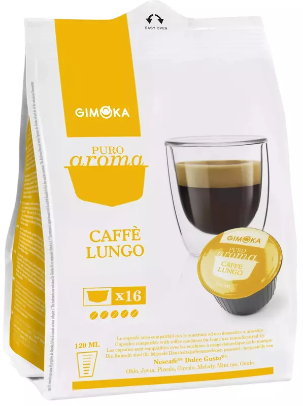 Кава в капсулах Gimoka Caffe Lungo 16 шт (8003012005485) фото
