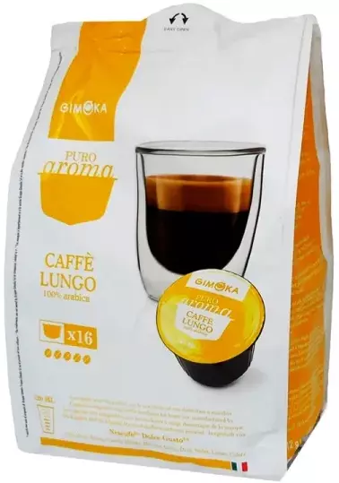 Кава в капсулах Gimoka Caffe Lungo 16 шт (8003012005485) фото