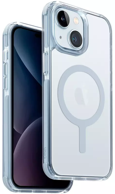 Чохол для Iphone 15 UNIQ HYBRID MAGCLICK CHARGING COMBAT ICE BLUE (UNIQ-IP6.1(2023)-COMAFMIBLU) фото