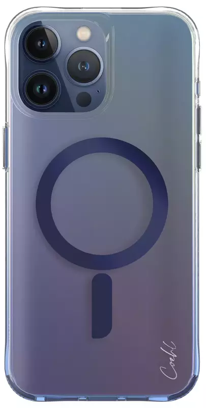 Чохол для Iphone 15 Pro Max UNIQ COEHL MAGNETIC CHARGING DAZZE AZURE BLUE (UNIQ-IP6.7P(2023)-DAZMABLU) фото