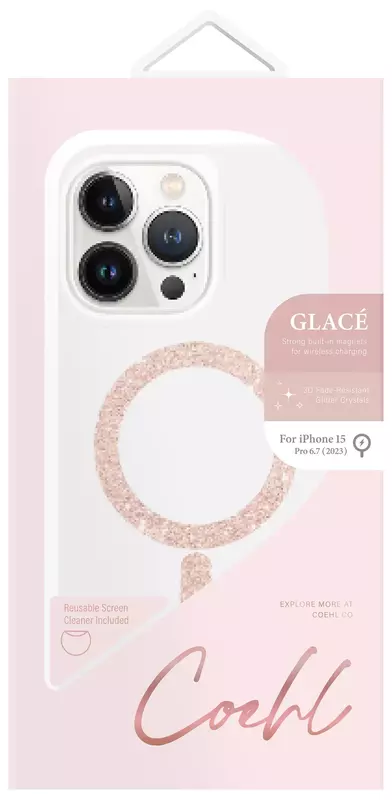 Чохол для Iphone 15 Pro Max UNIQ COEHL MAGNETIC CHARGING GLACE ROSE GOLD (UNIQ-IP6.7P(2023)-GLCMRGLD) фото