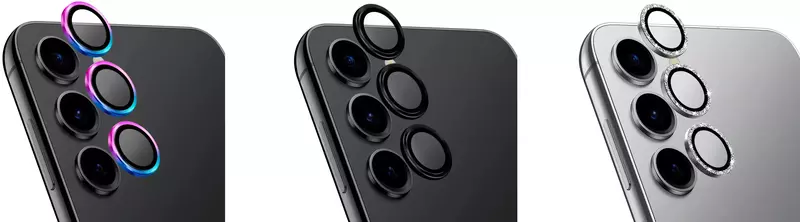 Защитное стекло для камеры Samsung S24 UNIQ OPTIX ALUMINIUM CAMERA LENS PROTECTOR - MIDNIGHT BLACK (UNIQ-GS24-ALENSBLK) фото