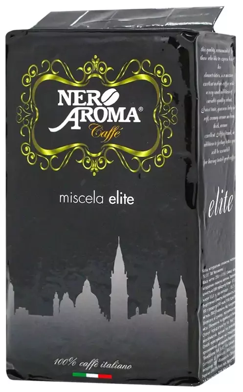 Кава мелена Nero Aroma Elite 250 гр (8053264190514) фото