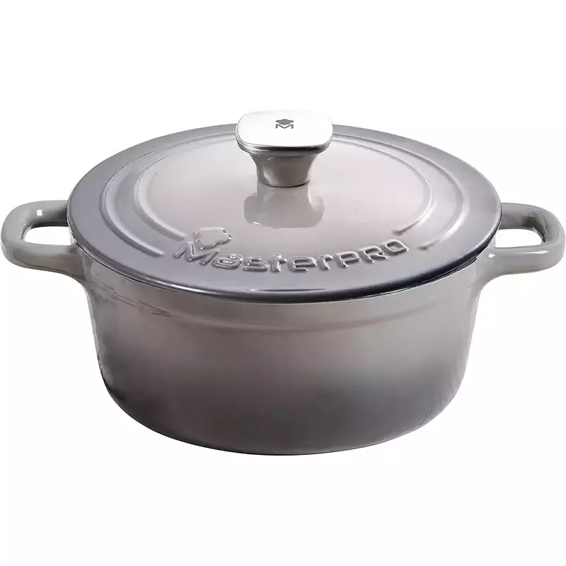 Каструля чавунна з кришкою MasterPro Unique, 1,8 л (BGMP-3830) - фото - №0