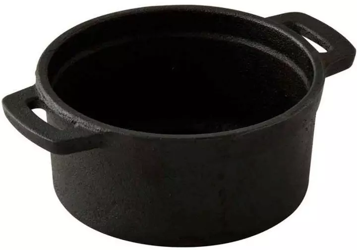 Каструля чавунна з міні-кришкою з сервер. дошкою MasterPro Cook&share, 10 см (BGMP-3804-4) - фото - №3