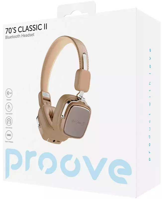 Беспроводные наушники Proove 70's Classic II (Beige) фото