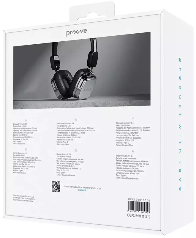 Бездротові навушники Proove 70 Classic II (Black) фото