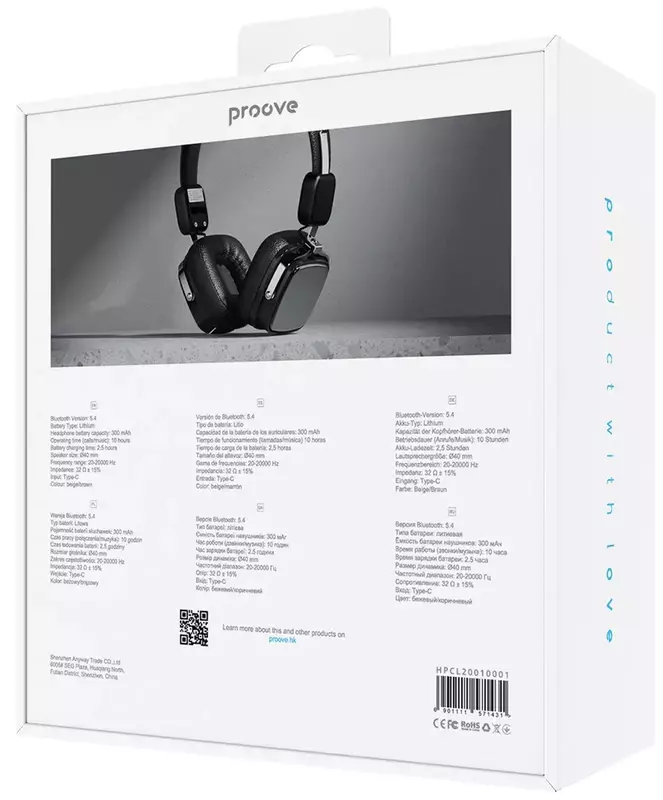 Бездротові навушники Proove 70 Classic II (Silver Black) фото
