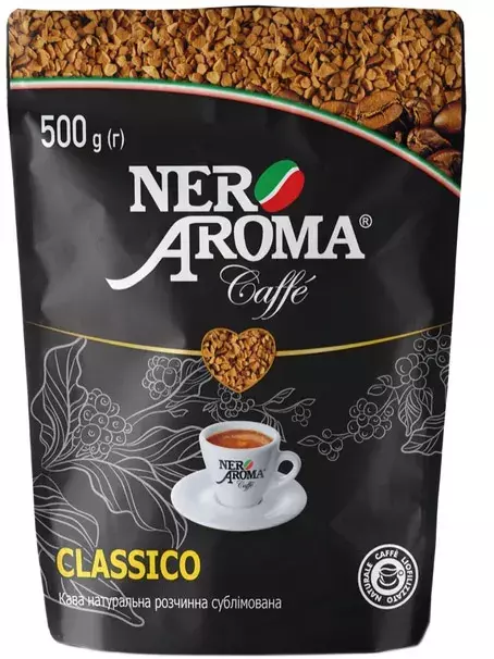 Кава розчинна Nero Aroma 500 г (4820093485395) фото