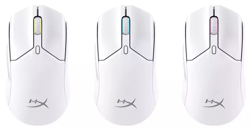 Ігрова комп'ютерна миша HyperX Pulsefire Haste 2 Mini Wireless (White) 7D389AA - фото - №6