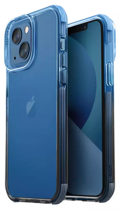 Чохол UNIQ HYBRID iPhone 13 COMBAT Duo Caspian Blue/Black (UNIQ-IP6.1HYB(2021)-CDBLUBLK) фото