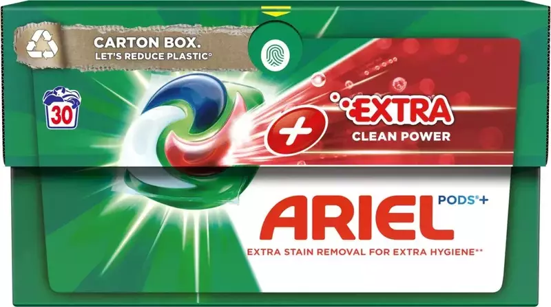 Капсулы для стирки Ariel Pods All-in-1 + Сила экстраочищения 30 шт фото