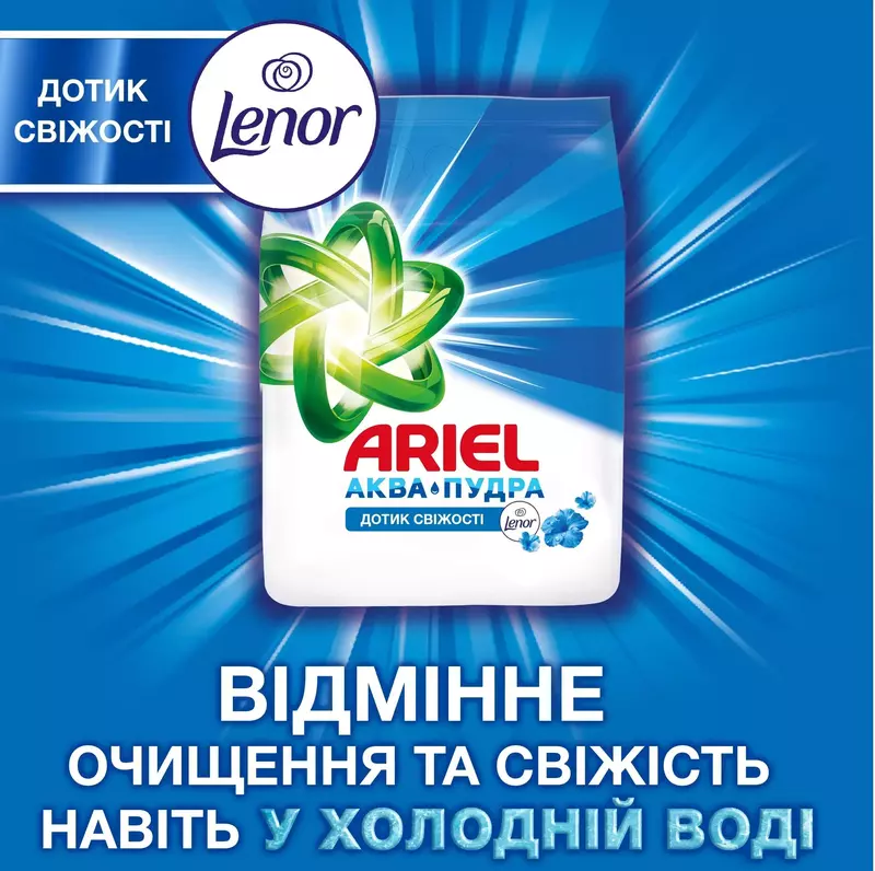 Стиральный порошок Ariel Аква-Пудра Touch of Lenor 5.4 кг фото