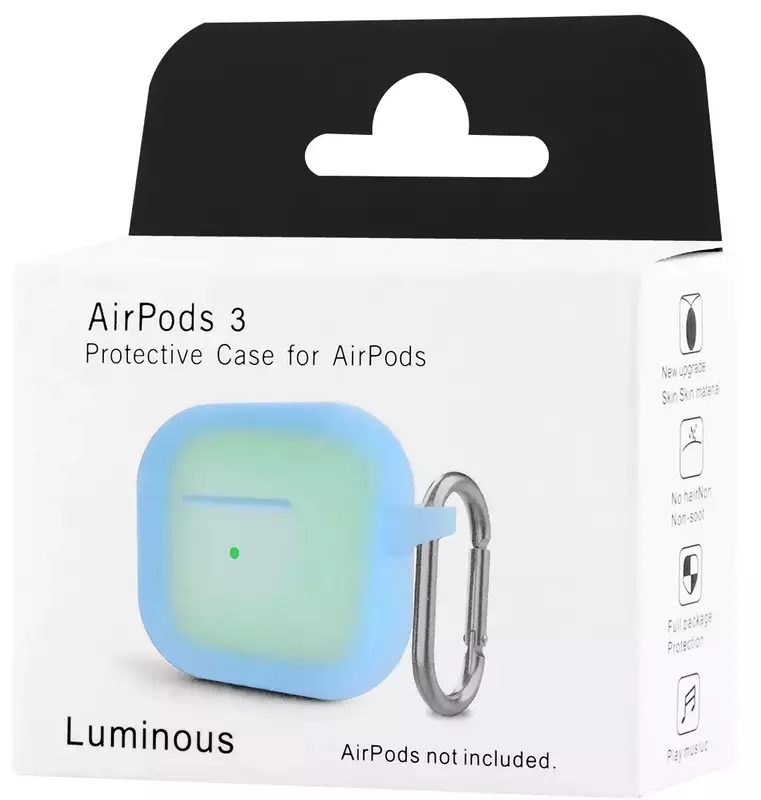 Чехол Silicone Case New for AirPods 3 (luminescent) фото