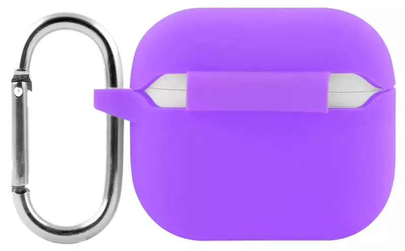 Чехол Silicone Case New for AirPods 3 (light purple) фото