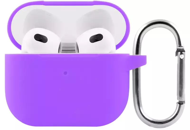 Чехол Silicone Case New for AirPods 3 (light purple) фото