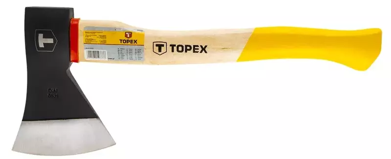 Сокира TOPEX дерев'яна рукоятка, 800гр фото