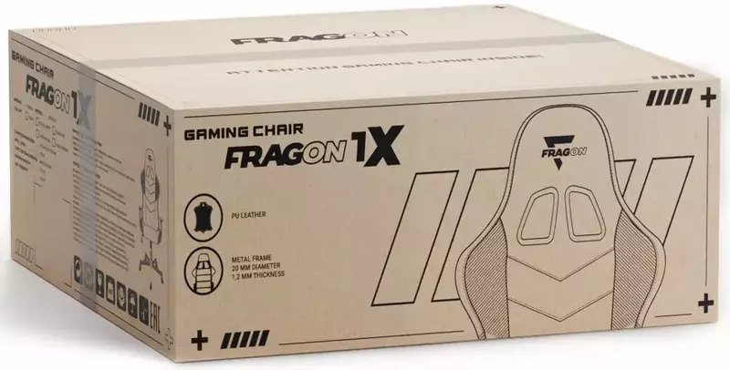 Ігрове крісло FragON 1X SERIES (BLACK/WHITE) фото