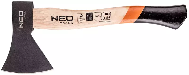 Топор Neo Tools 800 г, деревянная рукоятка фото