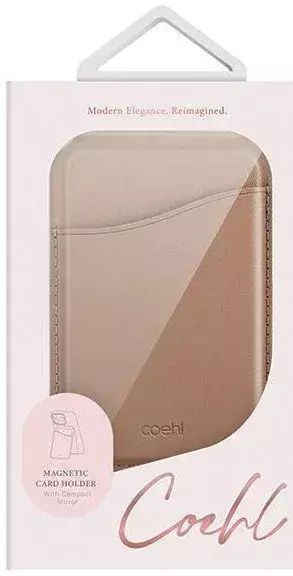 Чохол-гаманець UNIQ COEHL ESME MAGNETIC CARDHOLDER & MIRROR DUSTY NUDE (DUSTY NUDE) фото