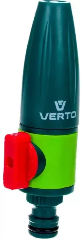 Зрошувач Verto, прямий, 1/2"-3/4", регулювання форми струменя води, блокування подачі води фото