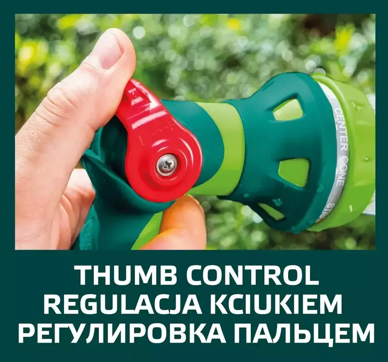 Ороситель Verto пистолетный, 1/2"-3/4", 8 функций, плавная регулировка напора воды, двухкомпонентный - фото - №19
