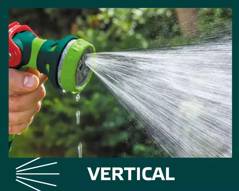 Ороситель Verto пистолетный, 1/2"-3/4", 8 функций, плавная регулировка напора воды, двухкомпонентный - фото - №12