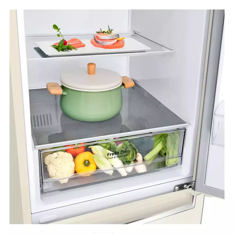 Двокамерний холодильник LG GC-B459SECL фото