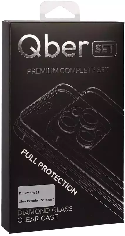 Захисний комплект для iPhone 14 Qber Premium Set Gen 2 фото