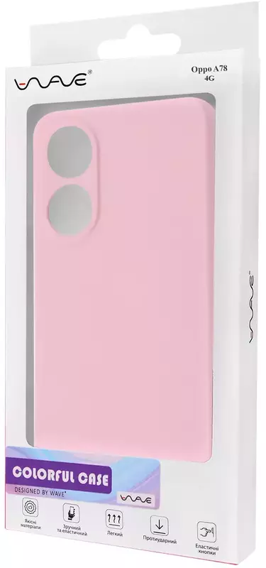 Чехол для Oppo A78 WAVE Colorful Case (pink sand) фото