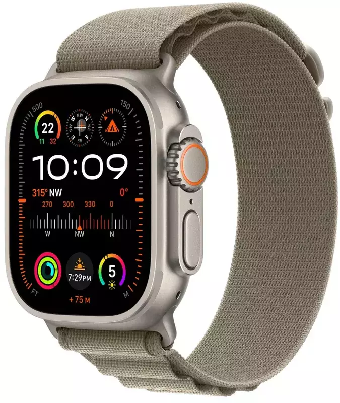 Ремінець для годинника Apple Watch 49 mm Olive Alpine Loop - Small (MT5T3ZM/A) фото