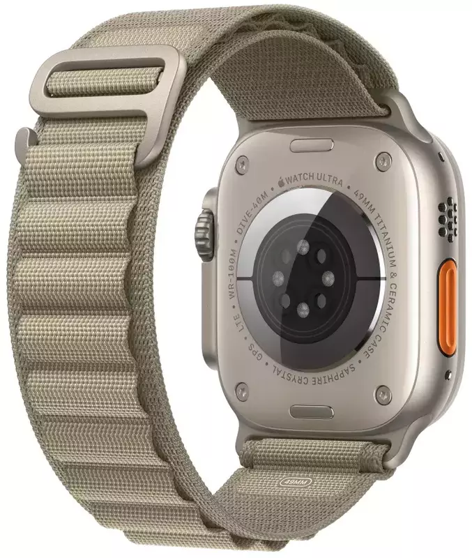 Ремінець для годинника Apple Watch 49 mm Olive Alpine Loop - Small (MT5T3ZM/A) фото