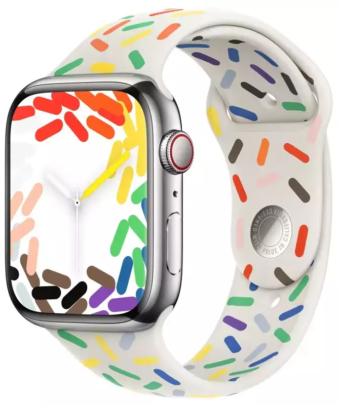Ремінець для годинника Apple Watch 45mm Pride Edition Sport Band - S/M (MUQ33ZM/A) фото