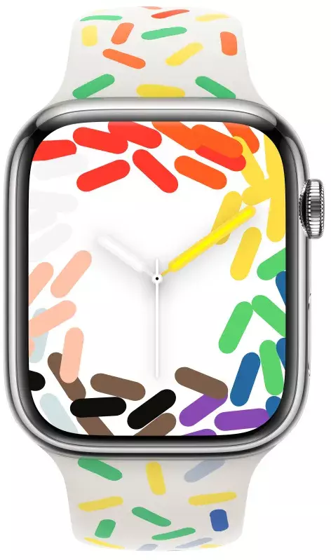 Ремінець для годинника Apple Watch 45mm Pride Edition Sport Band - S/M (MUQ33ZM/A) фото