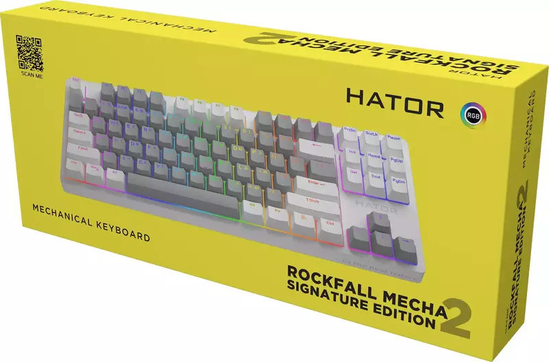Ігрова клавіатура HATOR Rockfall 2 Mecha Signature Edition (HTK-521-WGW) фото
